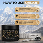 100% Pure Himalayan Shilajit Resin (Gold Grade)