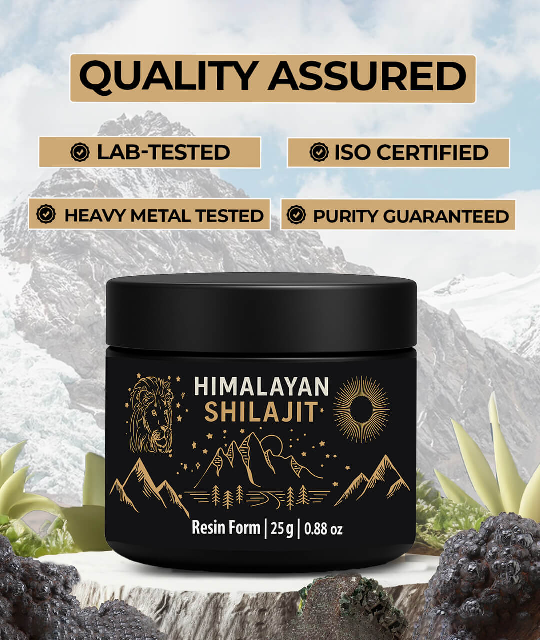 Pure Himalayan Shilajit Resin UAE | Authentic & Lab-Tested